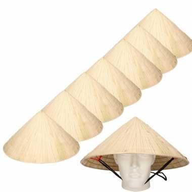 8x chinese hoedjes