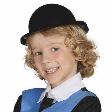 Carnavals kinder bolhoedje zwart