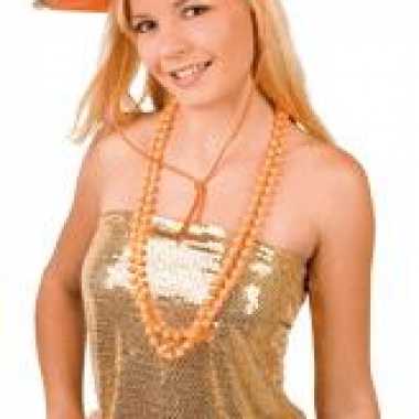 Oranje sheriff cowboyhoeden
