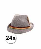 24 grijze tiroler hoedjes