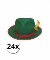 Groepsverpakking groene tiroler hoedjes 24x