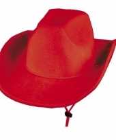 Rode cowboyhoeden voor heren hoed